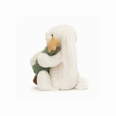 Jellycat Bashful Conejo with Christmas Tree | JAQR-82359